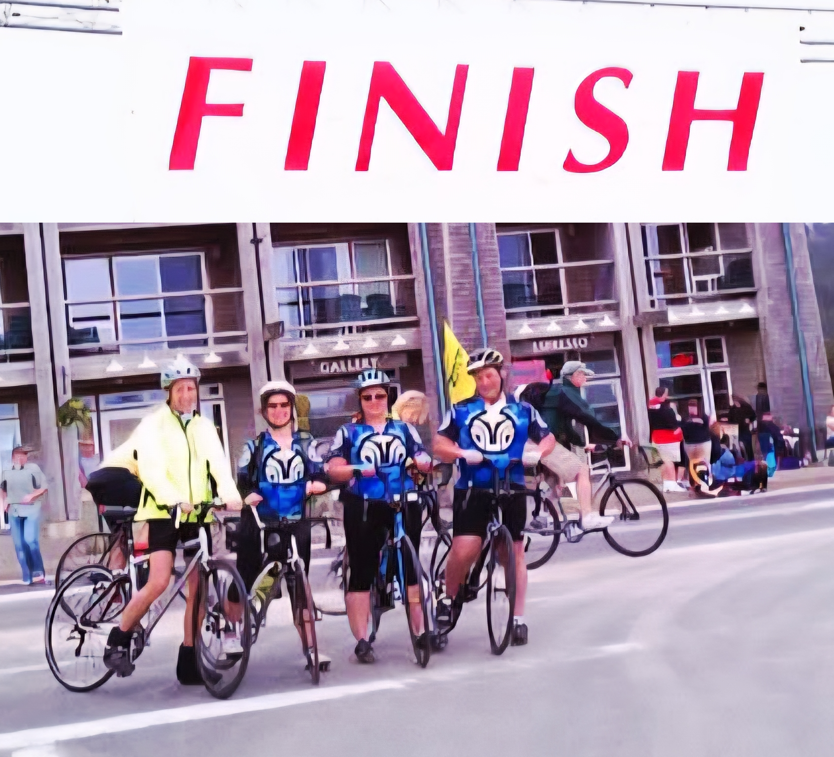 Group at the finish line