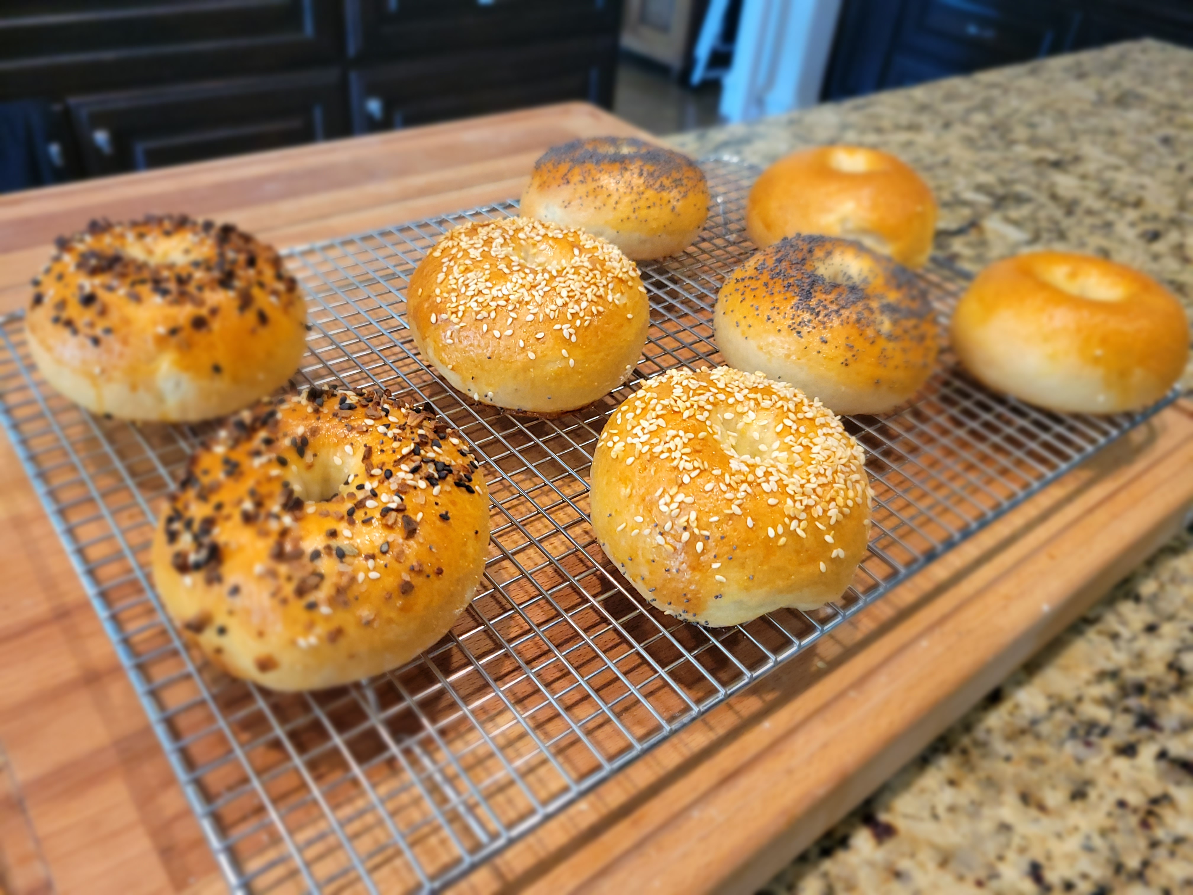 Homemade bagels