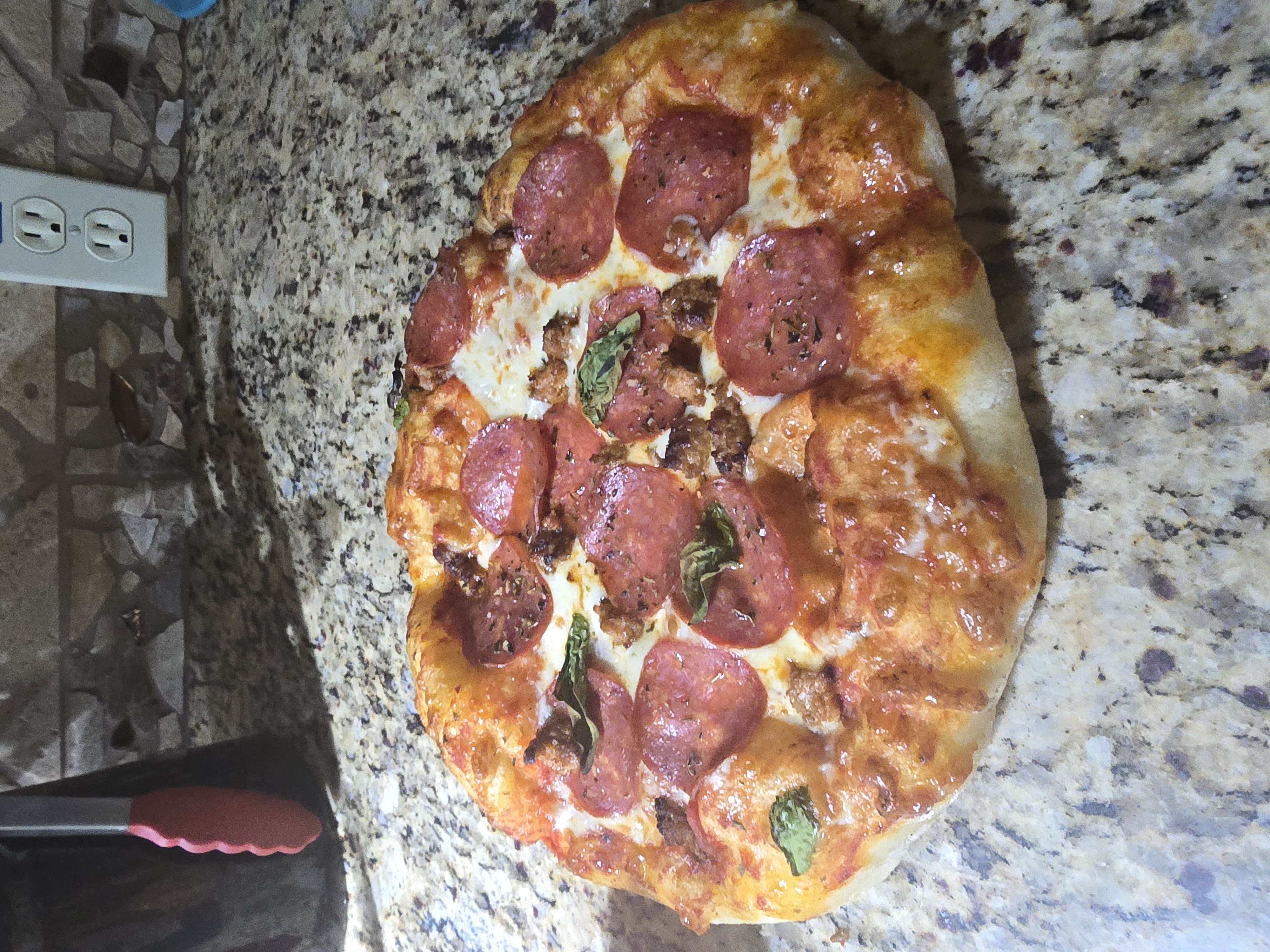 Homemade pizza